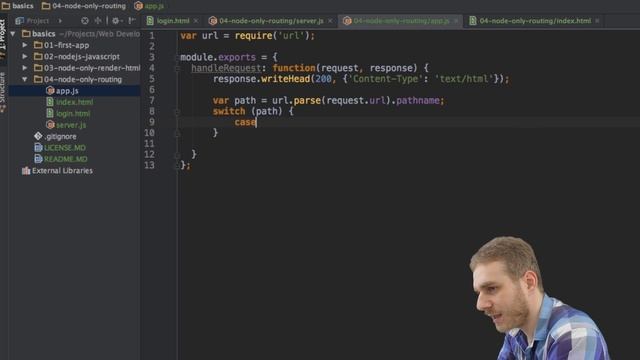 Node.js - Tutorial - Routing смотреть онлайн