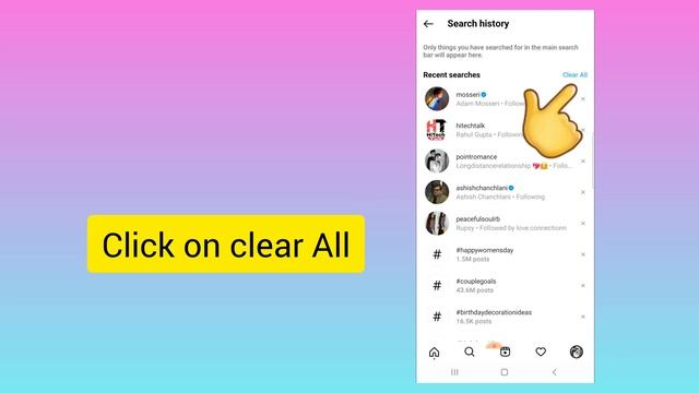 How to Clear search history in instagram 2022 | Delete search history option missing in Instagram смотреть онлайн