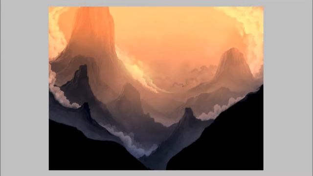 Fantasy Landscape Concept Art Speedpaint - Adobe Photoshop смотреть онлайн
