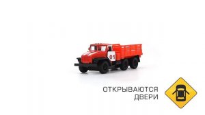 Набор металлических машин УРАЛ, Технопарк SB-15-35-T11+PARTS-WB