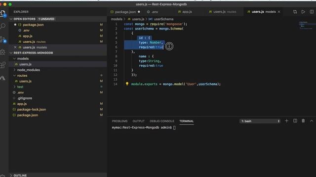 How to connect to mongo db from NodeJS Express app смотреть онлайн