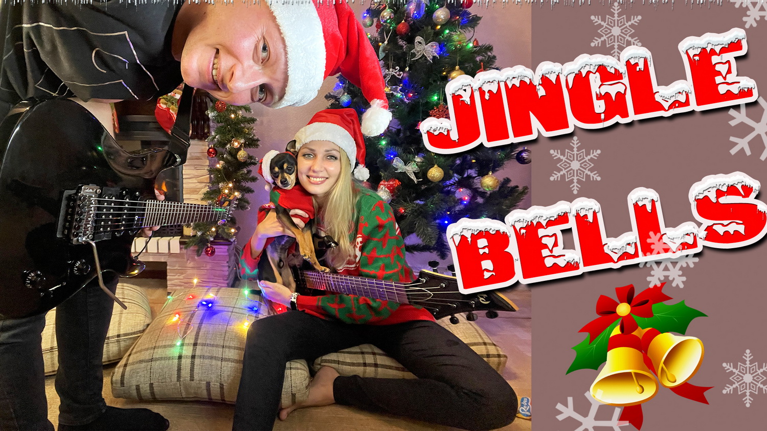 Jingle bells rock guitar cover смотреть онлайн