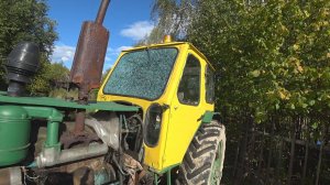 Лобовуха в дребезги. ЮМЗ 6 замена стекла