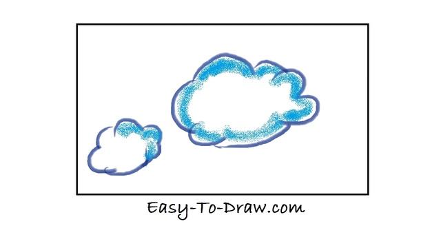 How to draw clouds step by step - Free & Easy Tutorial смотреть онлайн