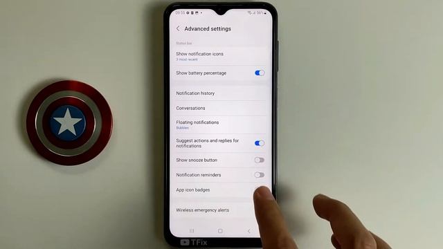 App icon notification badge on Samsung A23 Android 12 смотреть онлайн