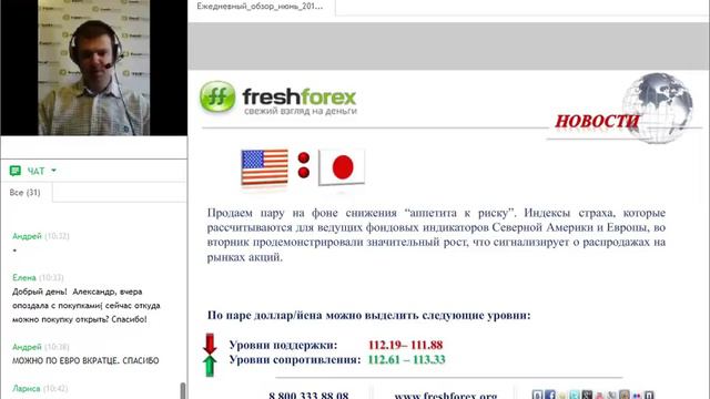 Ежедневный обзор FreshForex по рынку форекс 28 июня 2017 смотреть онлайн