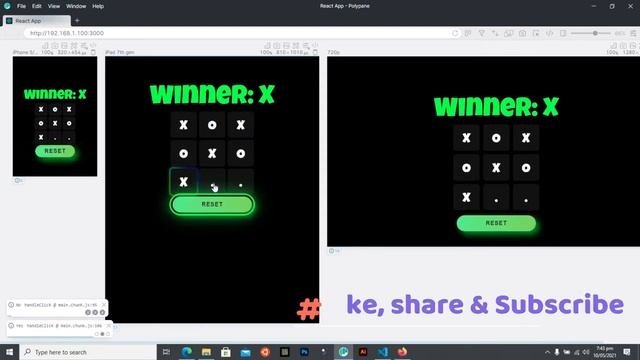 Tic Tac Toe Game Using React JS - With Source Code смотреть онлайн