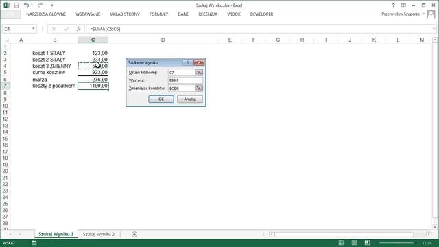 Szukaj Wyniku - Kurs: Dla Ekspertów - Excel 2013 / Excel 2010 смотреть онлайн