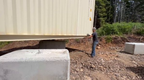TIMELAPSE - BUILDING a SHIPPING CONTAINER HOME with NO EXPERIENCE OFF GRID - VLOG 172