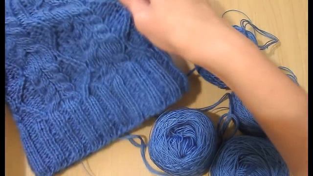 ❄МК ШАПКА СПИЦАМИ с подкладом для ленивых//слонимская пряжа❣ смотреть онлайн