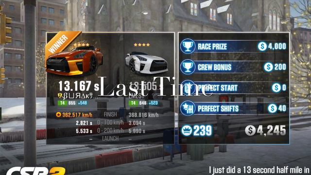 CSR2 Nissan GTR Prestige Cup Final Race Time | Golden Cup Huayra BC Final Race Time смотреть онлайн