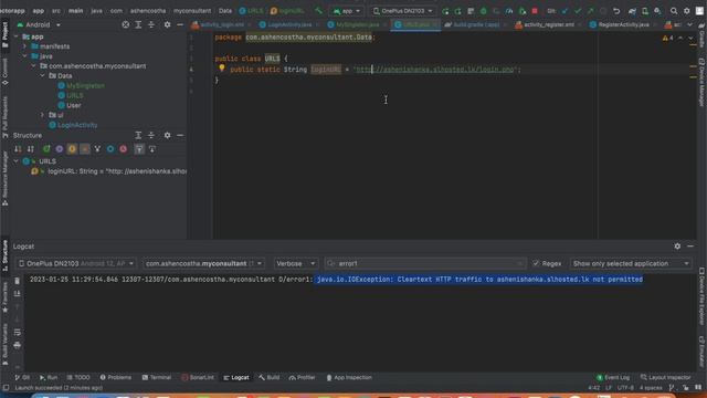 java.io.IOException: Cleartext HTTP traffic to url not permitted смотреть онлайн