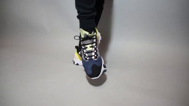 Nike React Sertu Black Volt AT5301-002 on feet смотреть онлайн