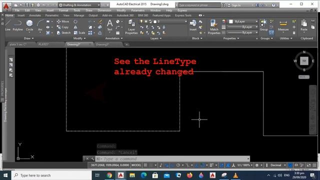 How to change LineType and Line Weight in AUTOCAD? смотреть онлайн
