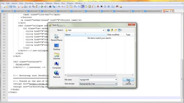 How to save HTML file in Notepad++ смотреть онлайн