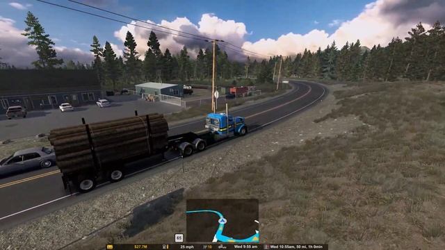 *Free Peterbilt 359* CAT C-12 Hauling Logs Loggie Lodge to Sandpoint PNG/Late Autumn 4K ATS 1.46 смотреть онлайн