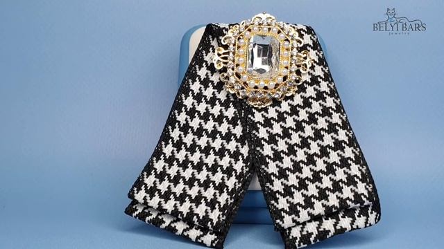 Брошь галстук из лент