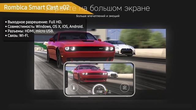 Смарт ТВ приставка Rombica Smart Cast v02 смотреть онлайн