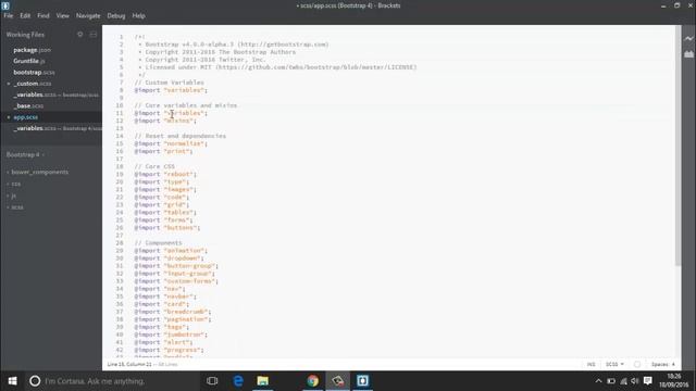 Getting Started with Bootstrap 4 - Working with Sass (Tutorial - #3) смотреть онлайн