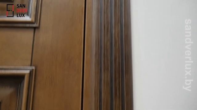 Обзор межкомнатной двери из массива дуба Д15 с багетом, Поставский мебельный центр - Sandverlux.by смотреть онлайн