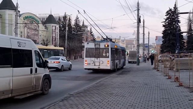 Пензенский троллейбус. Весна 2021 часть 2. Ул. Кирова. смотреть онлайн