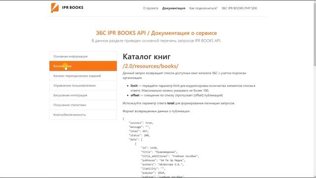 Интеграция ЭБС IPR BOOKS в ЭИОС