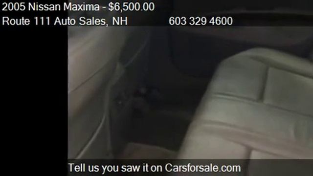 2005 Nissan Maxima SL - For Sale In Hampstead, NH 03841