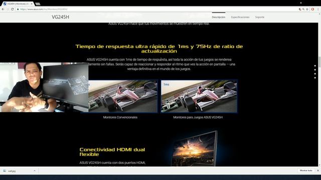FB Live #19 - Características de monitores gamer y VG245H смотреть онлайн