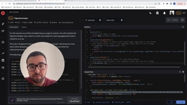 Codewars Javascript, Решение задачи PaginationHelper