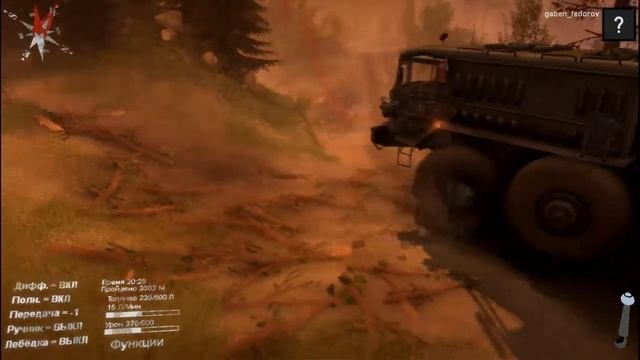 # SpinTires исследование карты "Вулкан" часть 2 смотреть онлайн