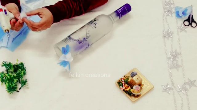 Christmas tree making | Christmas special Bottle Art | Best Out Of Waste | Fellah creations смотреть онлайн