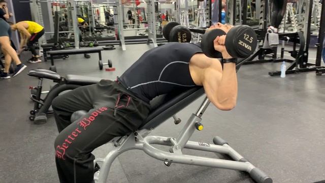 Жим гантелей на скамье 30 градусов смотреть онлайн