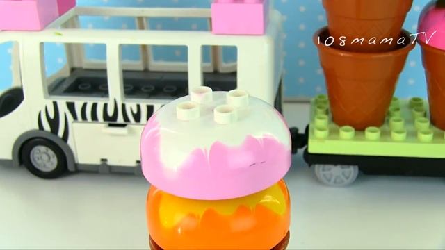 Куклы Пупсики Играют с #Лего Дупло Мороженое  #Lego Duplo Creative Ice Cream