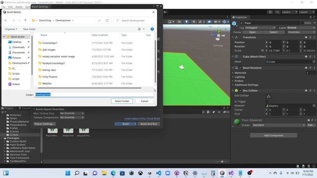 Unity WEBGL Build