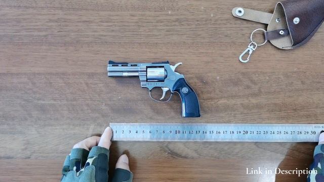 Miniature Colt Python 357 Revolver Unboxing 2022 - Mini Toy Gun Keychain