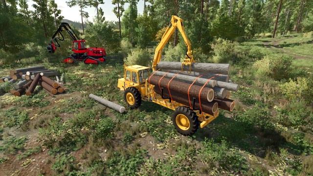 Start of logging, woodturning workshop, paper production | Silverrun Forest | FS 22 | Timelapse #01 смотреть онлайн