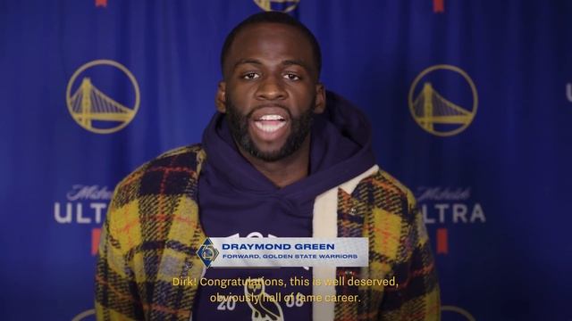Golden State Warriors Congratulate Dirk Nowitzki on Jersey Retirement смотреть онлайн