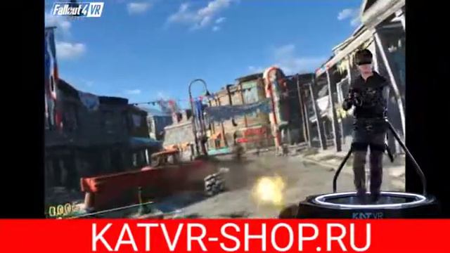 Геймплей Fallout на платформе виртуальной реальности KAT WALK MINI смотреть онлайн