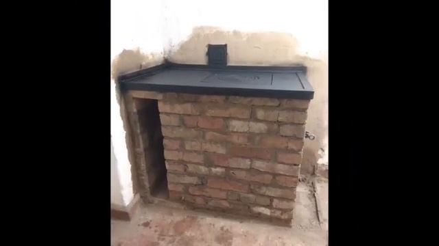 Ремонт старой печи / Облицовка декоративной плиткой под кирпич смотреть онлайн