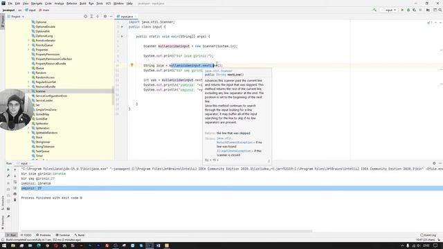 Java 'da Scanner Sınıfı (Metodu, Fonksiyonu) Kullanımı! смотреть онлайн