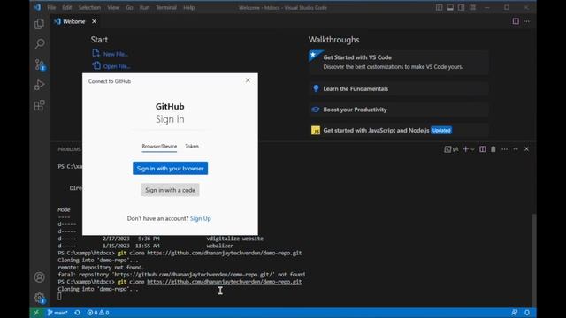 Github Repository Not Found Error While Cloning смотреть онлайн