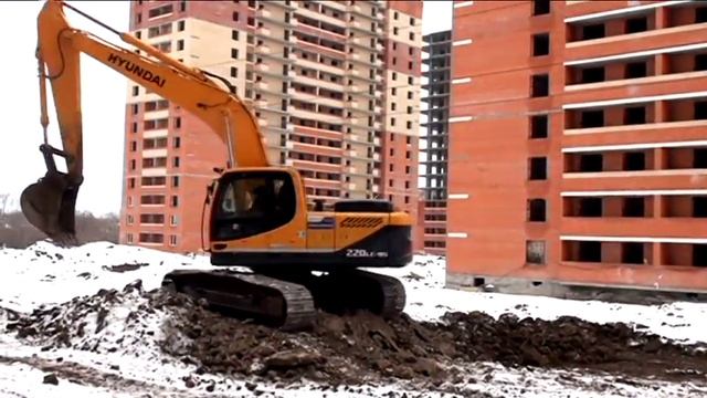Гусеничный экскаватор HYUNDAI R-220 РУ2689 смотреть онлайн