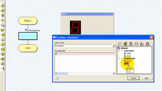 TMR0 Interrupt Using With Seven Segment Counter Via Flowcode V5