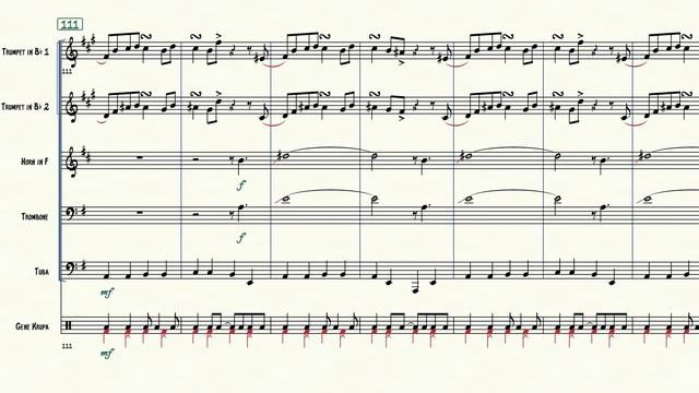 Sing, Sing, Sing for Brass Quintet Sheet Music смотреть онлайн