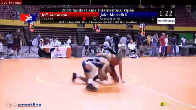 Sunkist Open - Freestyle - 84kg Semifinals - Jeff Adamson vs. Jake Meredith смотреть онлайн