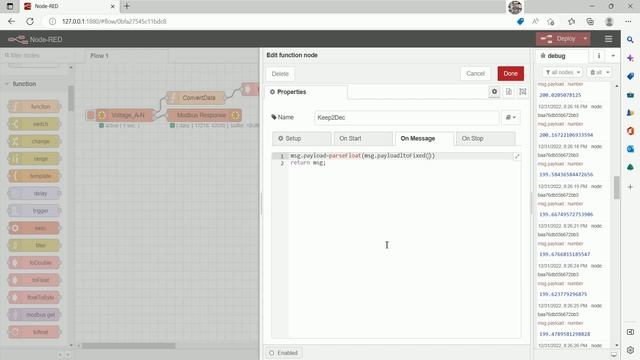 Read data from power to show on dashboard by using Node-Red Part-1 смотреть онлайн