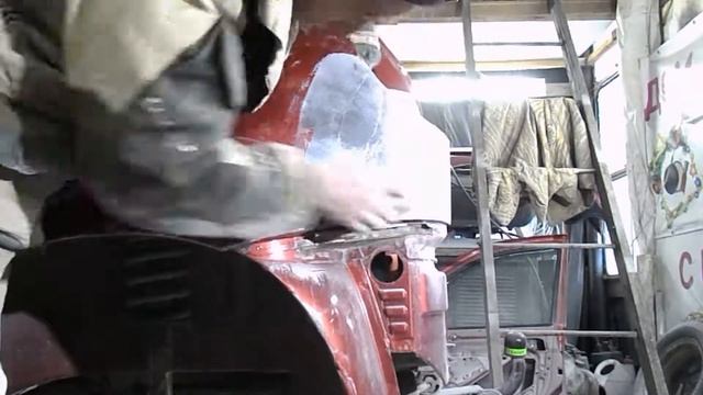 выводим шпаклёвку на крыльях калины смотреть онлайн