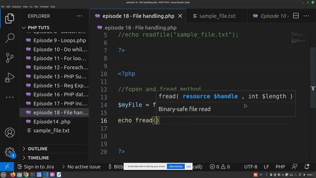 PHP file handling - Episode 18 смотреть онлайн