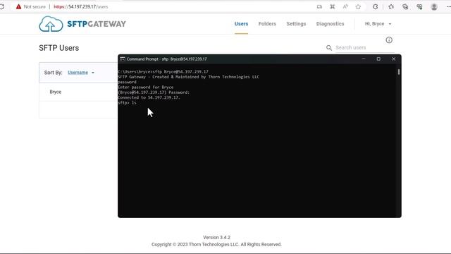 Connect to an SFTP server via Command Line смотреть онлайн