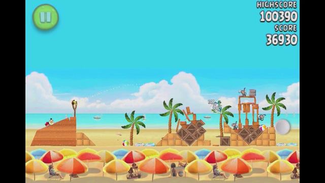 Angry Birds Rio 5-11 Beach Volley theme 3 Stars Walkthrough video tutorial gameplay iphone 4 смотреть онлайн